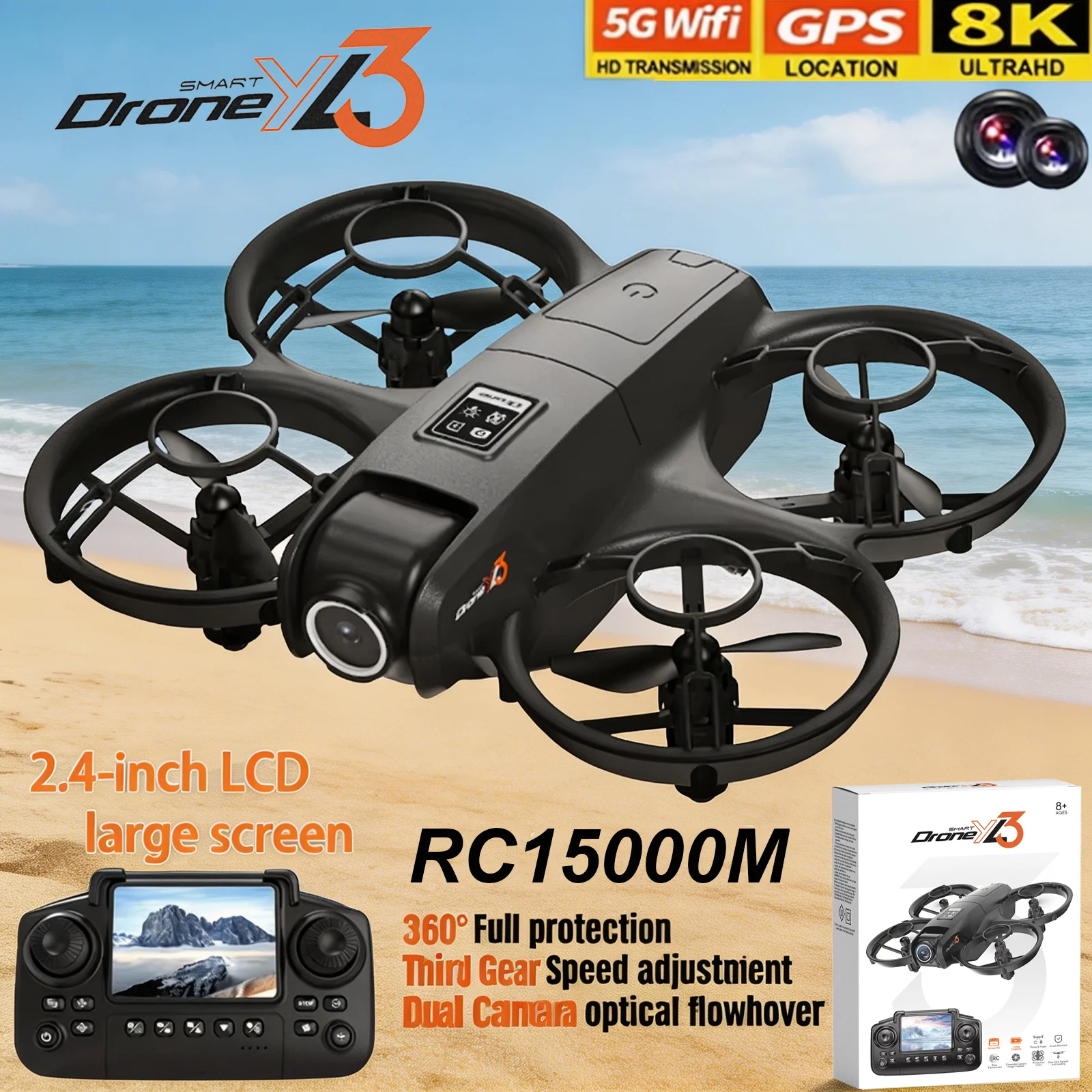 Drone Gps Mount - New YL3 RC Drone 8K 1080P