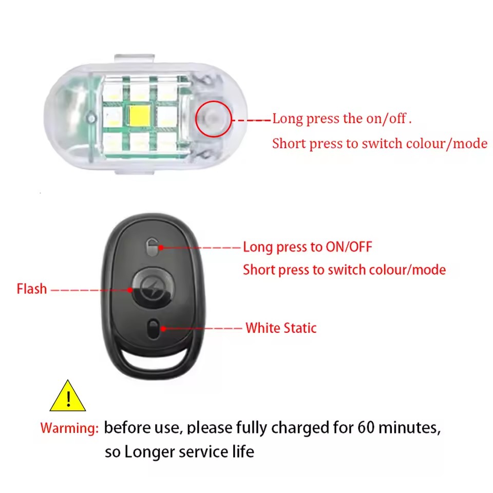 Wireless Remote Control LED St - Drone Led Light ulasan dan harga