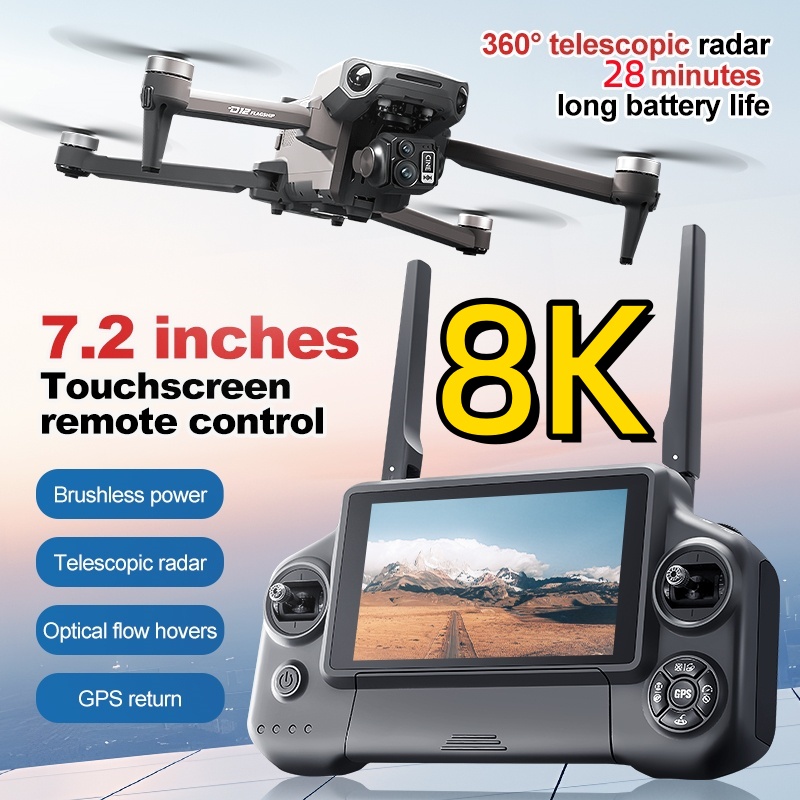8K 3 Axis Gimbal Brushless 7.2 - Drone Gps Mount ulasan dan harga