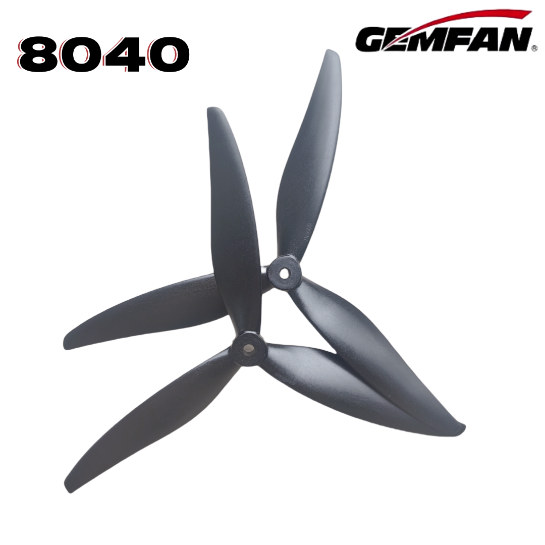 Gemfan 8040 8X4X3 3-blade 8-in - Drone Propeller ulasan dan harga