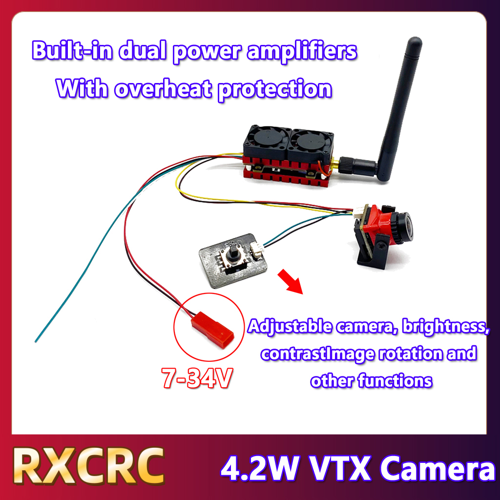 RXCRC 5.8G 48CH 4.2W High Powe - Drone Transmitter ulasan dan harga