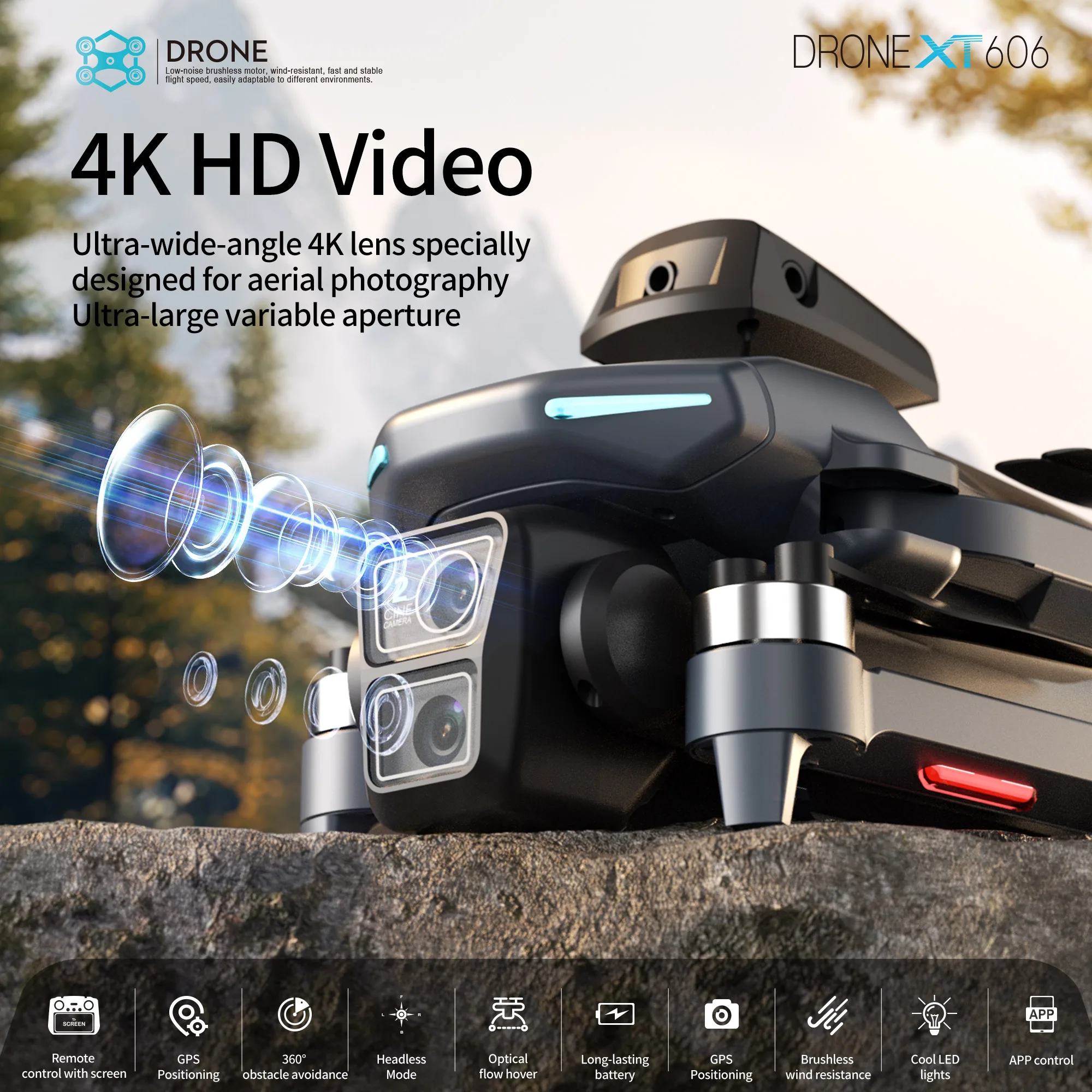Lenovo XT606 MAX GPS Drone 4k  - Drone Gps Mount ulasan dan harga