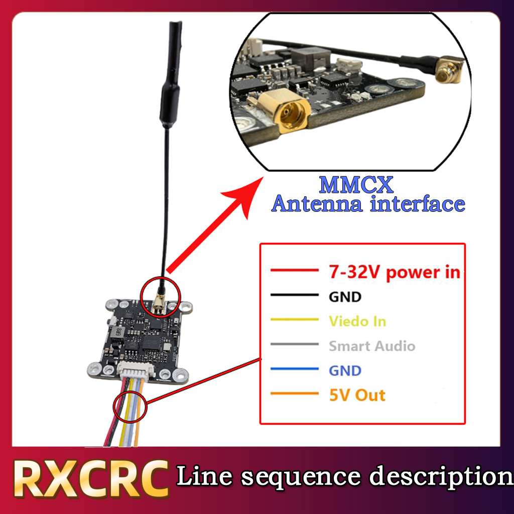 RXCRC 5.8G Module 48CH 1.6W VT - Drone Transmitter ulasan dan harga