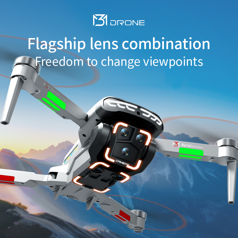 M3 Professional Drone 4K HD Ae - Drone Gimbal ulasan dan harga