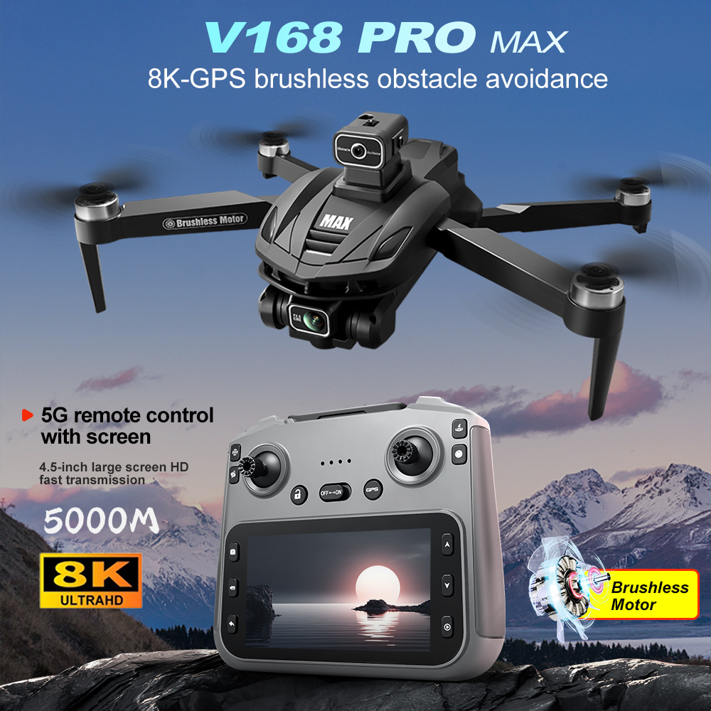 V168 PRO Max GPS Drone 8K Prof - Drone Gps Module ulasan dan harga