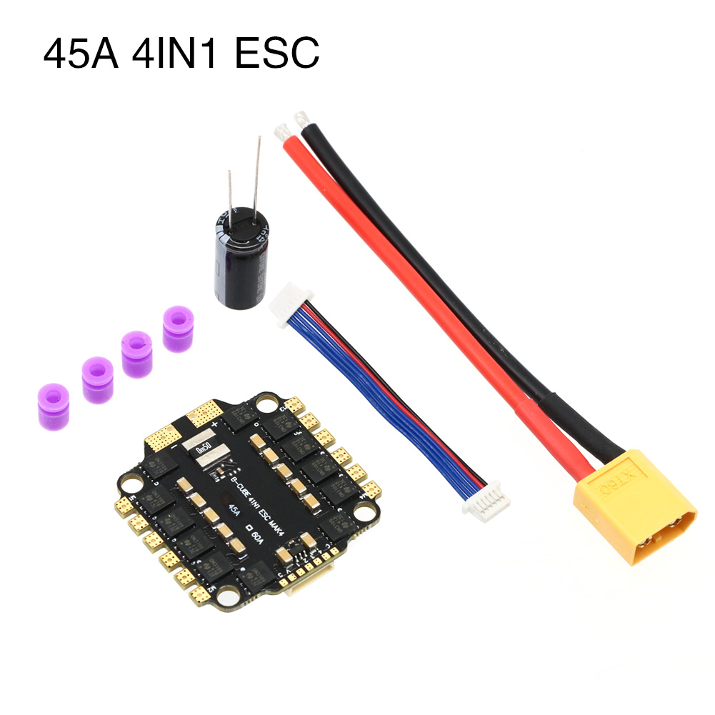 UAngel 4IN1 45A 60A ESC BLHELI - Drone Esc ulasan dan harga