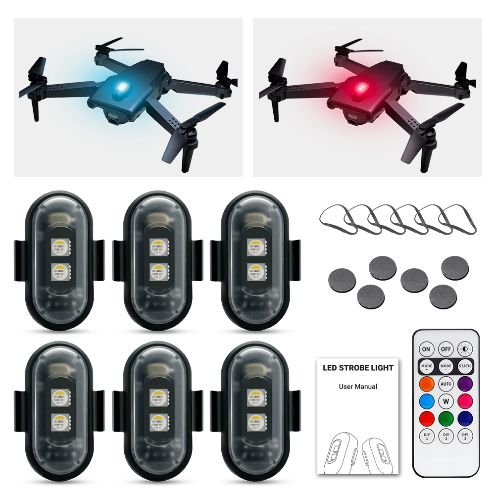 Motorcycle Strobe Light, APP C - Drone Led Light ulasan dan harga