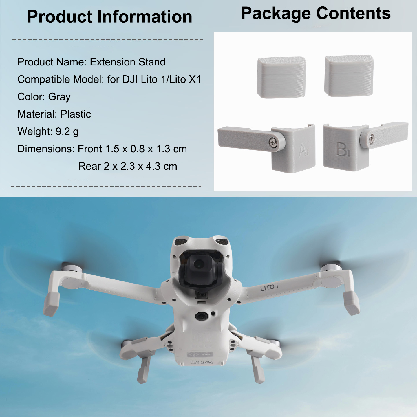 Landing Gear Extender for DJI  - Drone Landing Gear ulasan dan harga