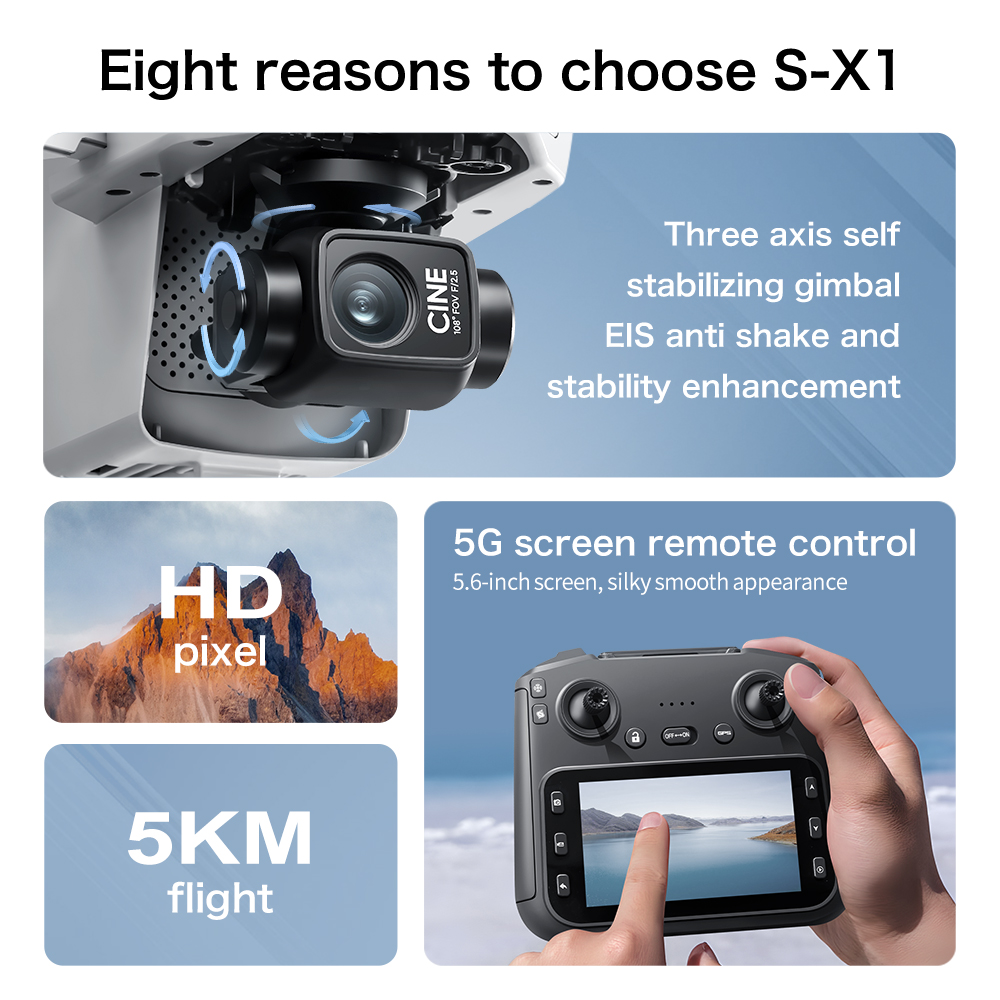 Lenovo S-X1 MAX GPS Drone 3-Ax - Drone Gps Mount ulasan dan harga