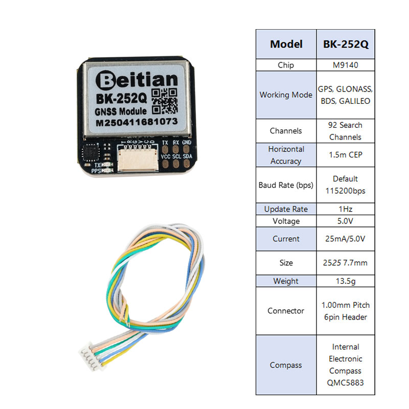 Beitian BK-252Q GPS GNSS Modul - Drone Gps Module ulasan dan harga